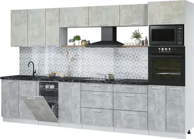 

Кухонный гарнитур, Мила Лайт 3.5-ПМ3