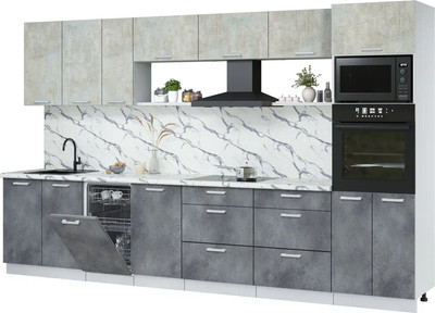 

Кухонный гарнитур, Мила Лайт 3.5-ПМ3