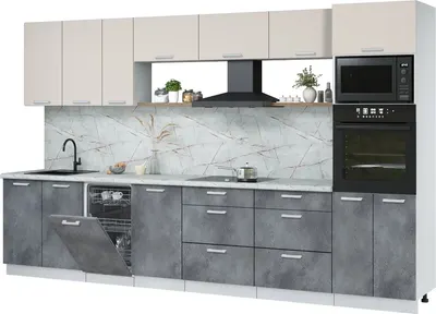 

Кухонный гарнитур, Мила Лайт 3.5-ПМ3