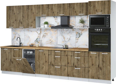 

Кухонный гарнитур, Мила Лайт 3.5-ПМ3