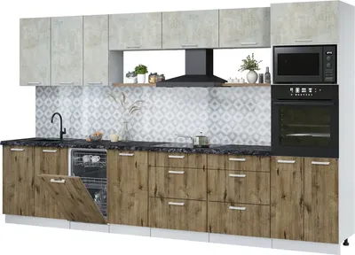 

Кухонный гарнитур, Мила Лайт 3.5-ПМ3