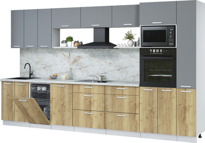 

Кухонный гарнитур, Мила Лайт 3.6-ПМ3