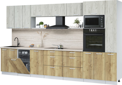 

Кухонный гарнитур, Мила Лайт 3.6-ПМ3