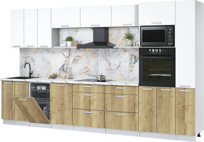 

Кухонный гарнитур, Мила Лайт 3.6-ПМ3