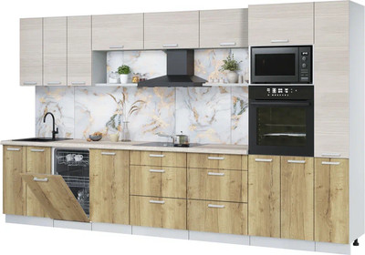 

Кухонный гарнитур, Мила Лайт 3.6-ПМ3