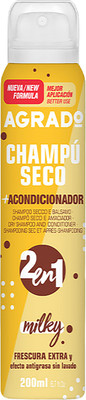 Сухой шампунь для волос Agrado Dry Shampoo and Conditioner Milky (200мл) - 