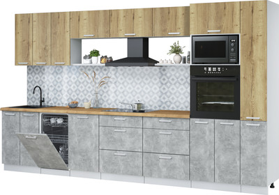 

Кухонный гарнитур, Мила Лайт 3.6-ПМ3