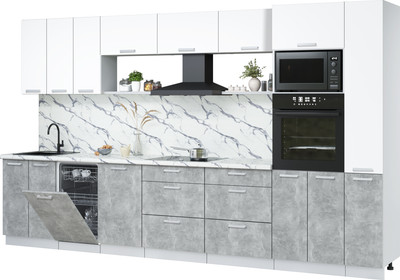 

Кухонный гарнитур, Мила Лайт 3.6-ПМ3