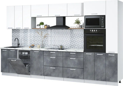 

Кухонный гарнитур, Мила Лайт 3.6-ПМ3