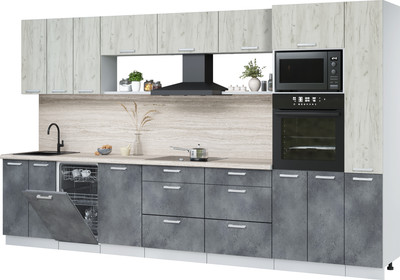 

Кухонный гарнитур, Мила Лайт 3.6-ПМ3