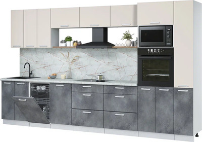 

Кухонный гарнитур, Мила Лайт 3.6-ПМ3