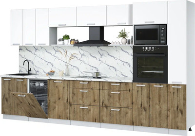 

Кухонный гарнитур, Мила Лайт 3.6-ПМ3