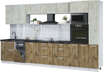 

Кухонный гарнитур, Мила Лайт 3.6-ПМ3