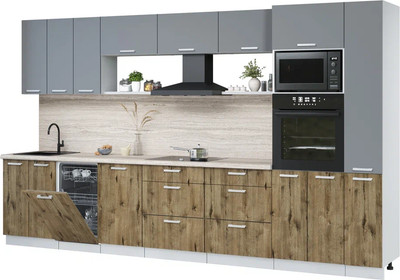 

Кухонный гарнитур, Мила Лайт 3.6-ПМ3