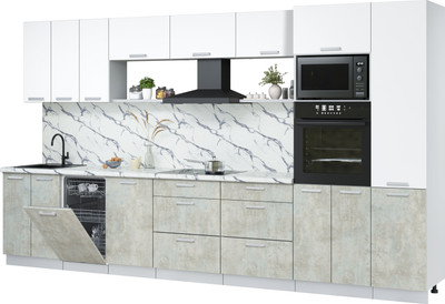 

Кухонный гарнитур, Мила Лайт 3.7-ПМ3