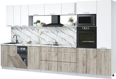 

Кухонный гарнитур, Мила Лайт 3.7-ПМ3