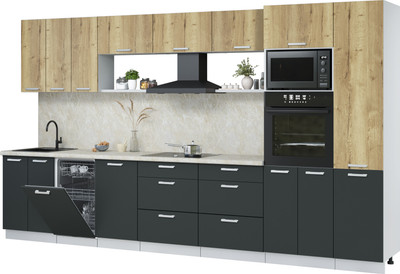 

Кухонный гарнитур, Мила Лайт 3.7-ПМ3