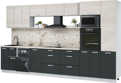 

Кухонный гарнитур, Мила Лайт 3.7-ПМ3