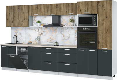 

Кухонный гарнитур, Мила Лайт 3.7-ПМ3