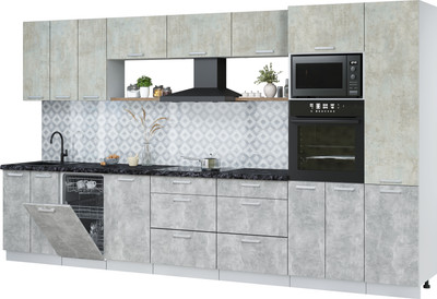 

Кухонный гарнитур, Мила Лайт 3.7-ПМ3