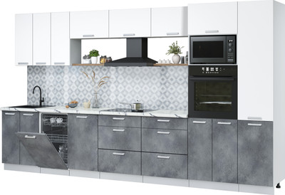 

Кухонный гарнитур, Мила Лайт 3.7-ПМ3