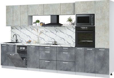 

Кухонный гарнитур, Мила Лайт 3.7-ПМ3