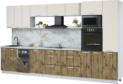 

Кухонный гарнитур, Мила Лайт 3.7-ПМ3