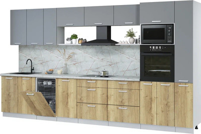 

Кухонный гарнитур, Мила Лайт 3.8-ПМ3