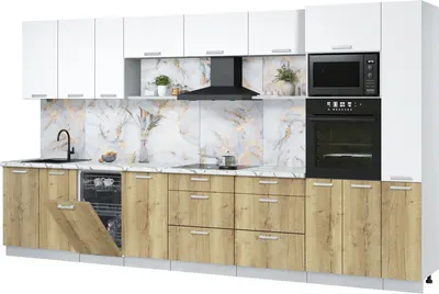 

Кухонный гарнитур, Мила Лайт 3.8-ПМ3