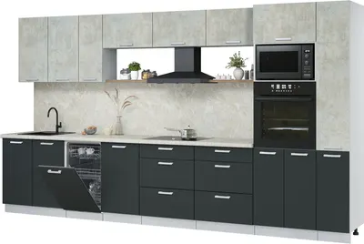 

Кухонный гарнитур, Мила Лайт 3.8-ПМ3