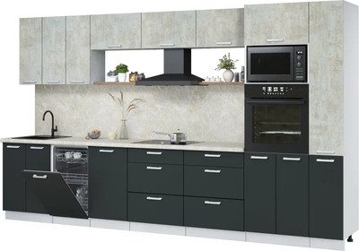 

Кухонный гарнитур, Мила Лайт 3.6-ПМ3