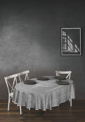 Скатерть DO&CO Viyana 160x220 / 12340 (серый) -