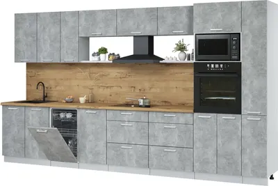 

Кухонный гарнитур, Мила Лайт 3.8-ПМ3