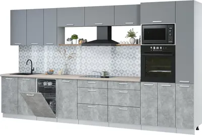 

Кухонный гарнитур, Мила Лайт 3.8-ПМ3