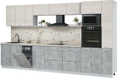 

Кухонный гарнитур, Мила Лайт 3.8-ПМ3