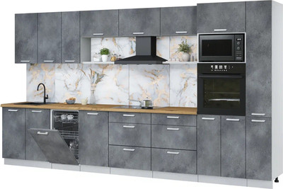 

Кухонный гарнитур, Мила Лайт 3.8-ПМ3