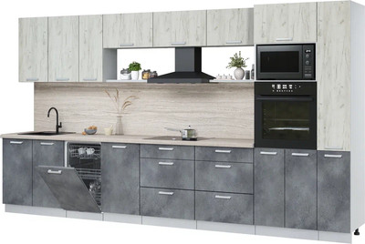 

Кухонный гарнитур, Мила Лайт 3.8-ПМ3