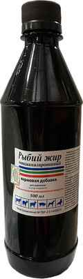 Кормовая добавка для животных Агровит Рыбий жир витаминизированный (0.5л) -