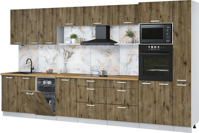 

Кухонный гарнитур, Мила Лайт 3.8-ПМ3