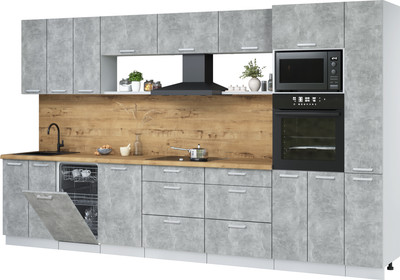 

Кухонный гарнитур, Мила Лайт 3.6-ПМ3