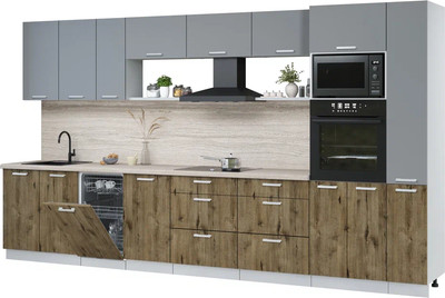 

Кухонный гарнитур, Мила Лайт 3.8-ПМ3