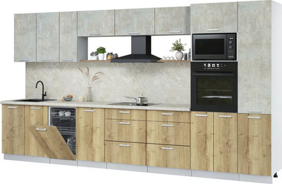 

Кухонный гарнитур, Мила Лайт 3.9-ПМ3