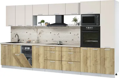 

Кухонный гарнитур, Мила Лайт 3.9-ПМ3