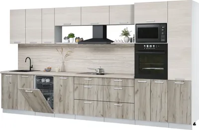 

Кухонный гарнитур, Мила Лайт 3.9-ПМ3