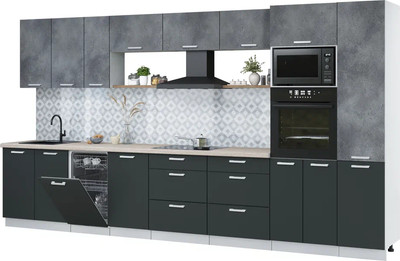 

Кухонный гарнитур, Мила Лайт 3.9-ПМ3