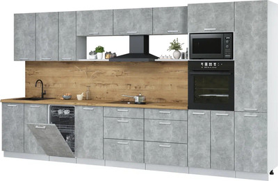 

Кухонный гарнитур, Мила Лайт 3.9-ПМ3