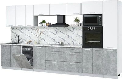 

Кухонный гарнитур, Мила Лайт 3.9-ПМ3