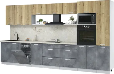 

Кухонный гарнитур, Мила Лайт 3.9-ПМ3