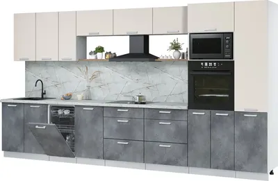 

Кухонный гарнитур, Мила Лайт 3.9-ПМ3