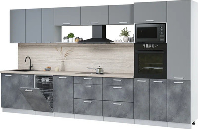 

Кухонный гарнитур, Мила Лайт 3.9-ПМ3